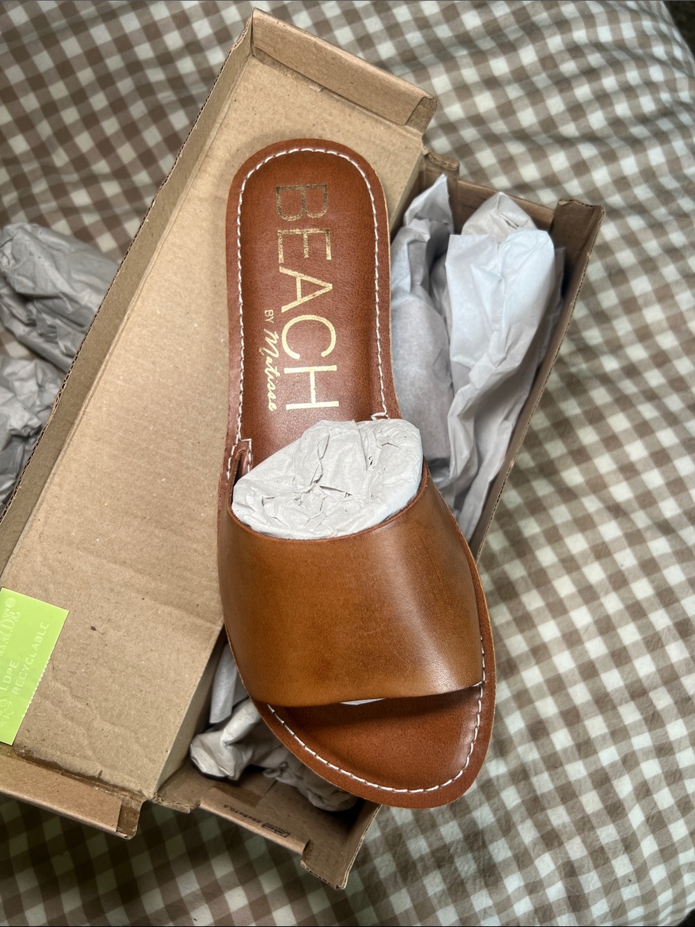 Beach by Matisse Cabana Tan Leather Sandals